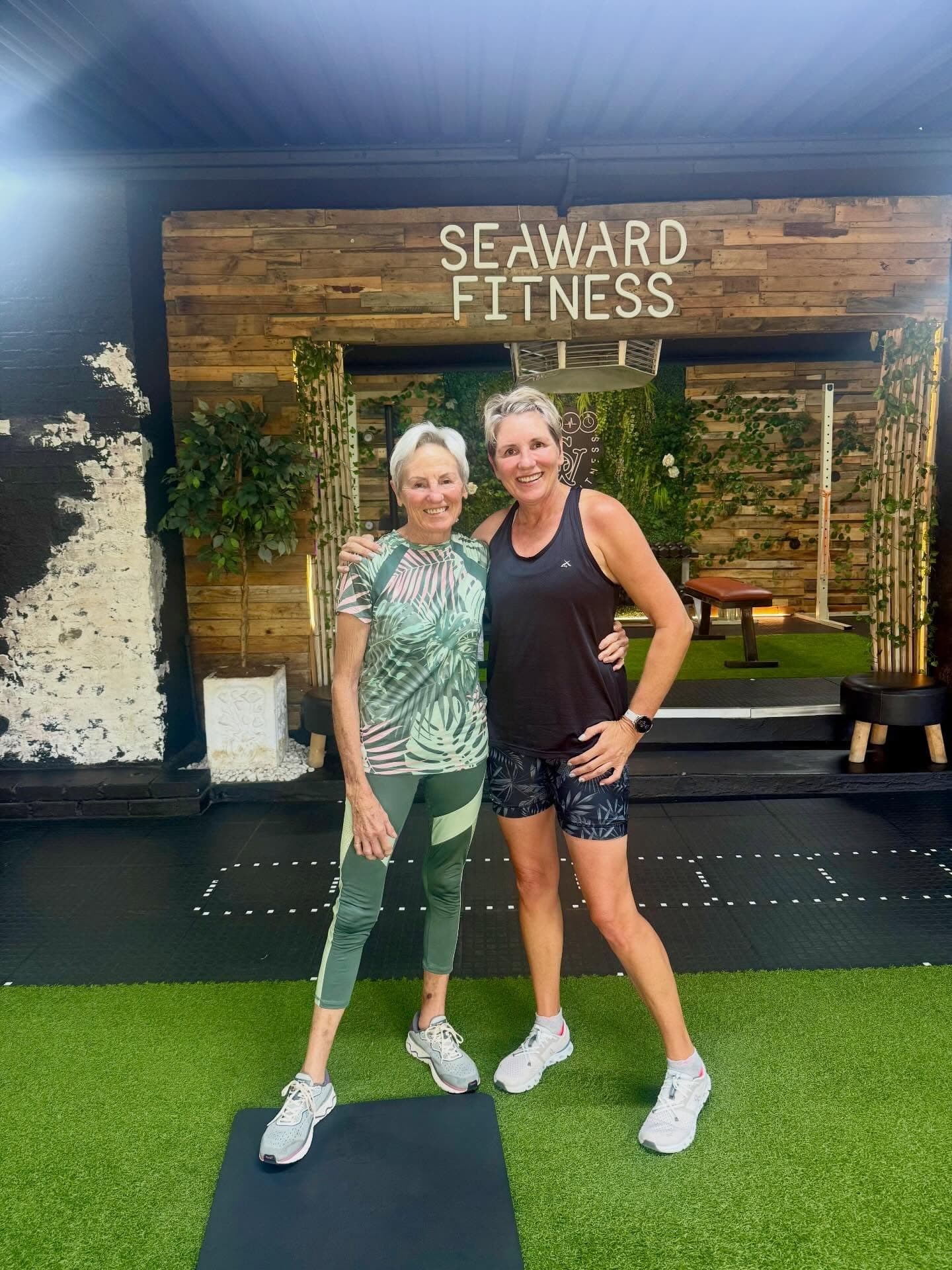 Two members at Seaward Fitness